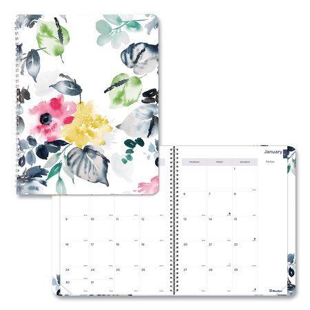 BLUELINE Monthly 14-Month Planner, 11 x 8.5, Watercolor, 2022 C701G.01